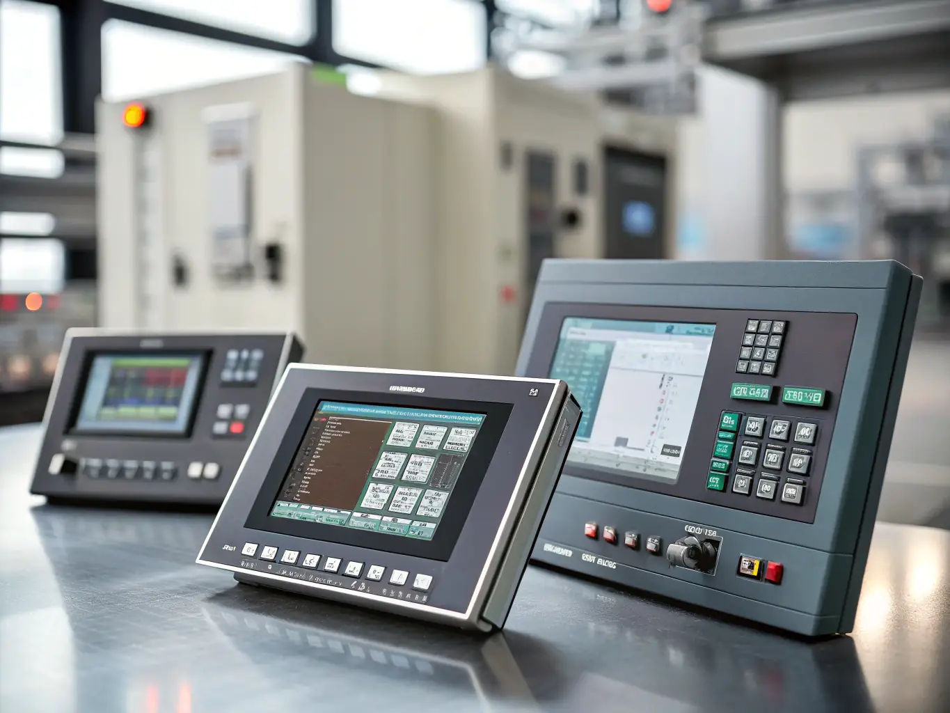 A detailed image showcasing a Human Machine Interface (HMI) screen displaying real-time data and controls for an industrial process.