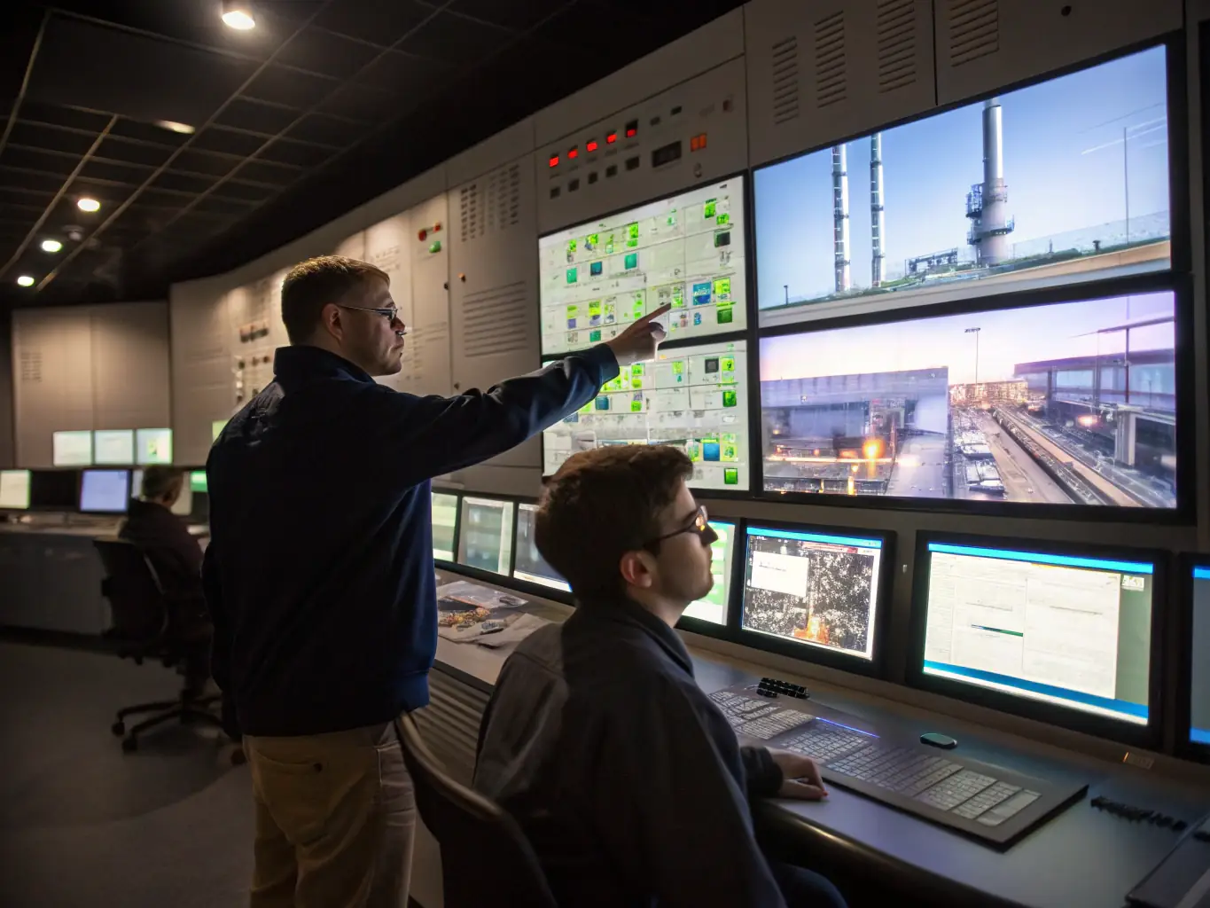 A Human Machine Interface (HMI) displaying real-time data and control options for an industrial process.
